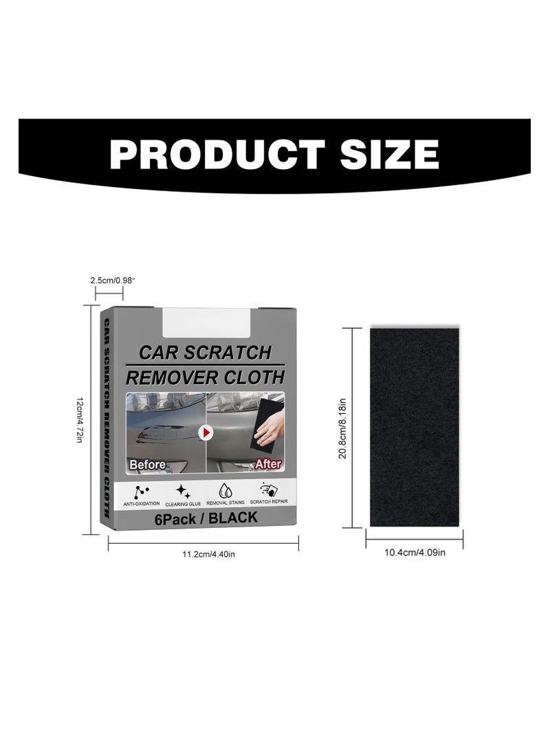 Nano Sparkle Cloth for Car Scratches, 6 Pcs Car Scratch Remover Cloth, Repair Small Scraping Water Spots, Suitable for All Cars, Multi-Functional, Easy to Use, Safe and Effective - Image 5